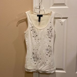 INC jeweled tank top